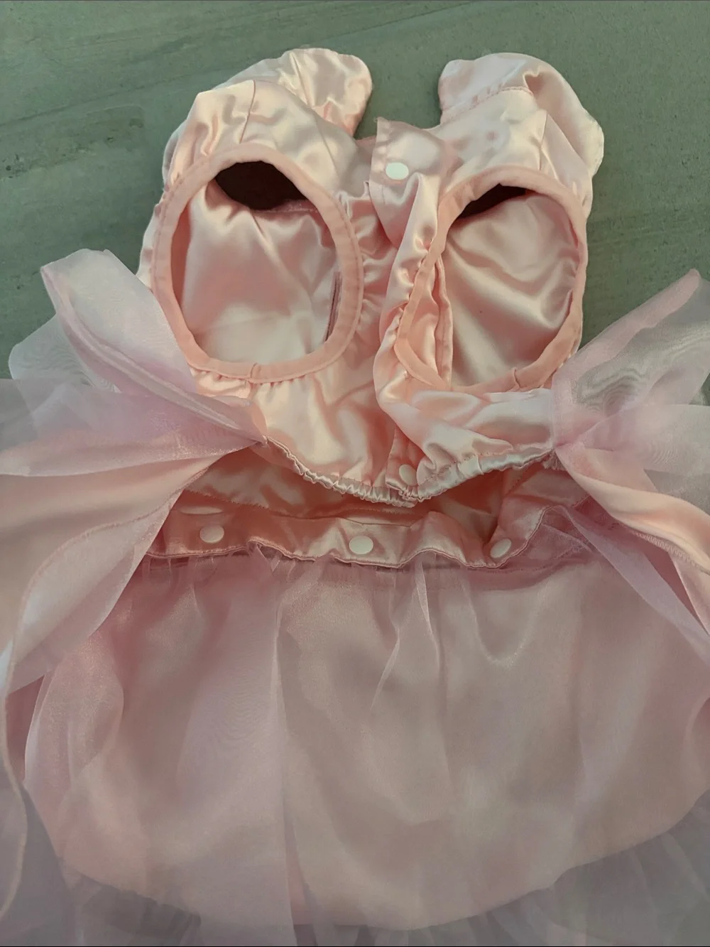 NWT Sequined Dog Tutu Wedding Princess Photoshoot Dress with Detachable Skirt